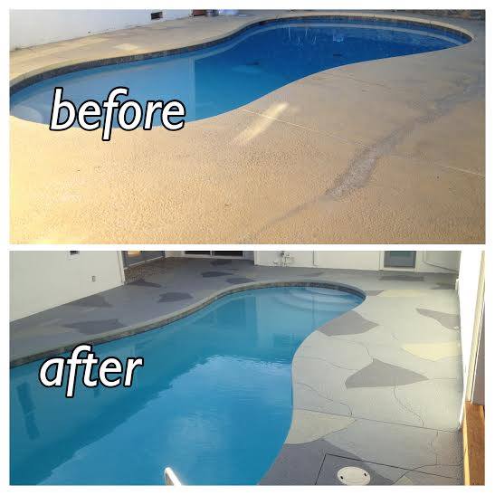 Apply Coating to a Concrete Pool Deck | All County Landscape Hardscape