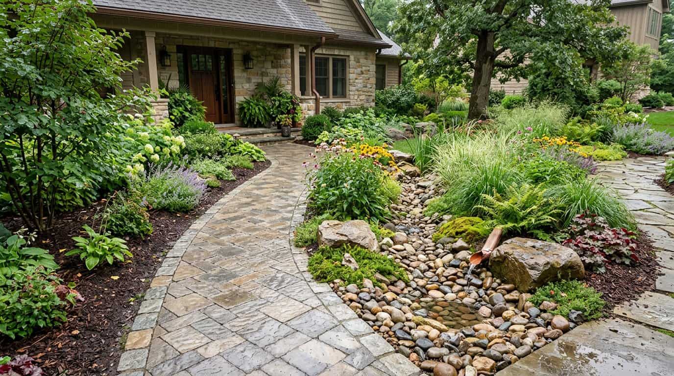 Front Yard Hardscape and Stormwater Features